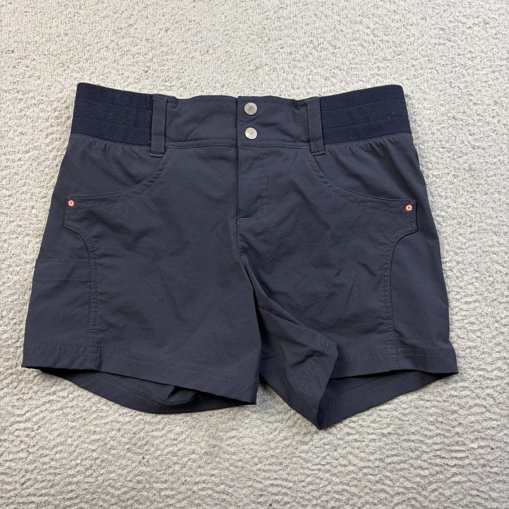 Title Nine Shorts Womens Clamber 5" Inseam Hiking Outdoor Trail Athletic Blue 8